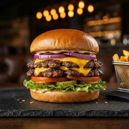 Extra Patty 8oz Smashed Beef Burger