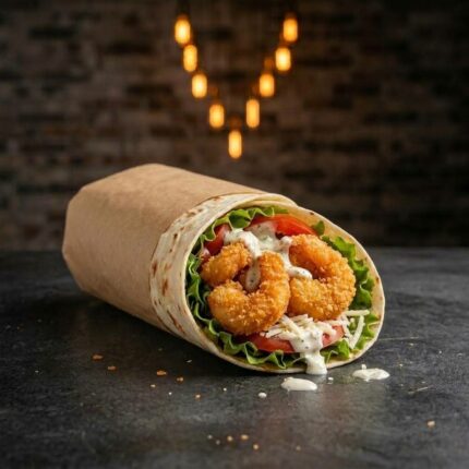 Grilled or Crispy Shrimp Wrap